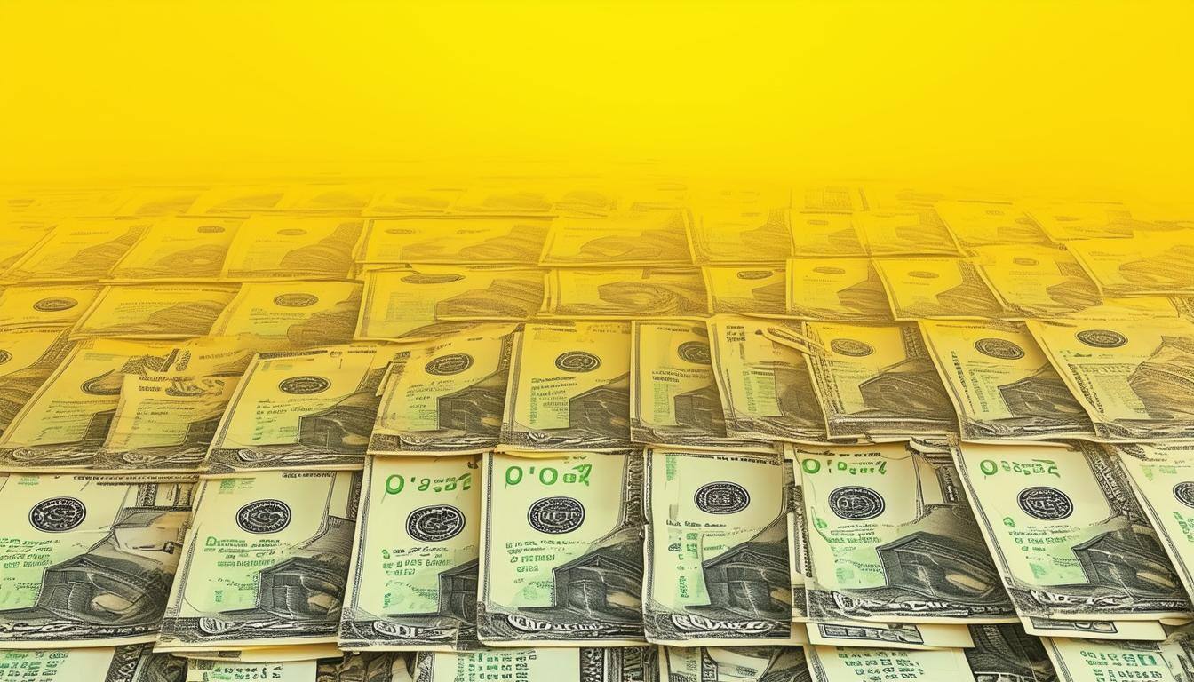 yellow gradients, money, homes